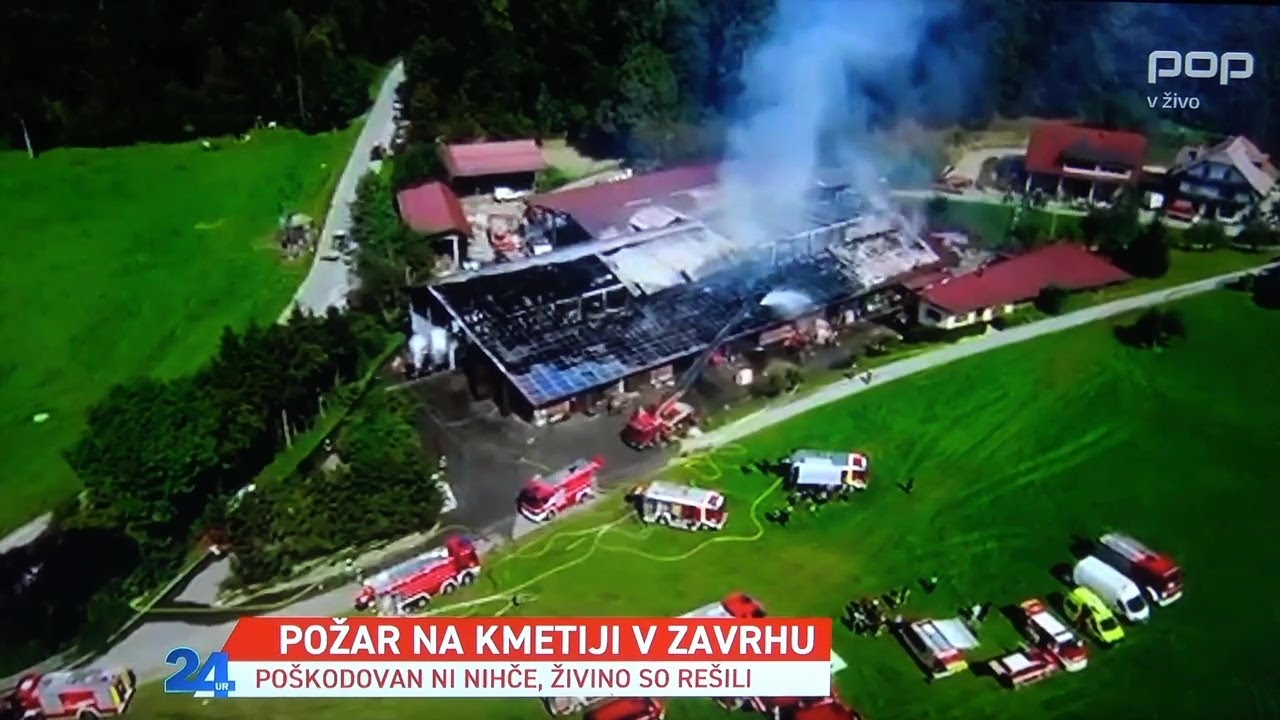 POŽAR  KMETIJA MIS  ZAVRH POD ŠMARNO GORO 2023