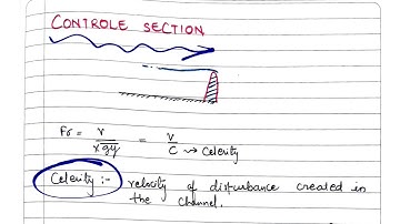 Open channel flow-27 | celerity and control section | shubham sarathe