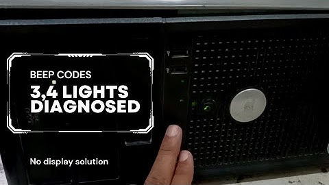 Dell Optiplex 745 Error Code 3,4 Repair - How to fix dell 3,4 lights on - Dell Optiplex Error Code