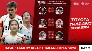 Hasil Lengkap Babak 32 Besar Thailand Open 2024. Sembilan Wakil Lolos 16 Besar #thailandopen2024