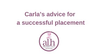ALHomecare carer Carla chats with Lea: Carla´s Advice for a successful placement