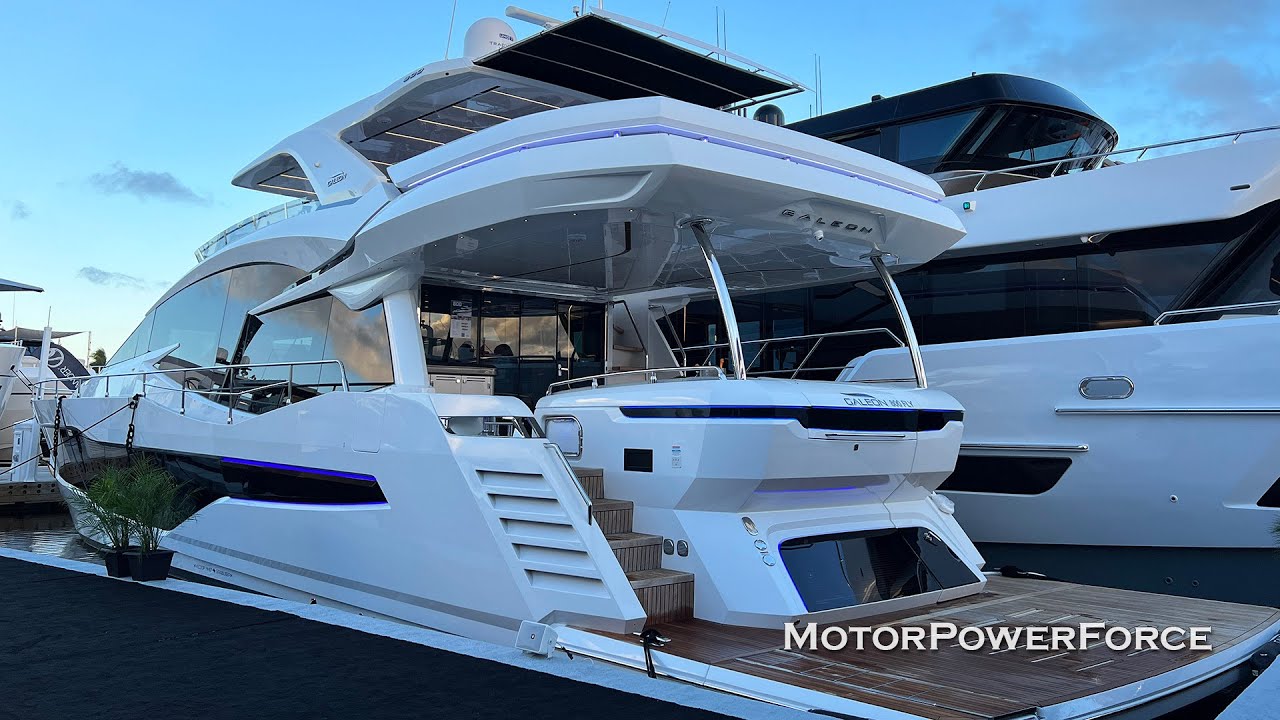 Largest Galeon 800 Fly 2023 Yacht Walkaround Tour