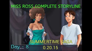 Miss Ross Full Walkthrough Summertime Saga 0.20.15 | Miss Ross Complete Storyline Day - 8