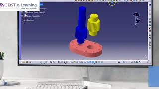 How to do Gear Joint Simulation in CATIA V5 DMU Kinematics | EDST e-Learning