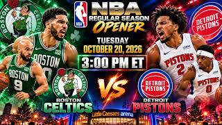 🏀 CELTICS vs PISTONS 🔥 NBA Opening Day 2026! #NBA #Celtics #Pistons #NBAShorts 