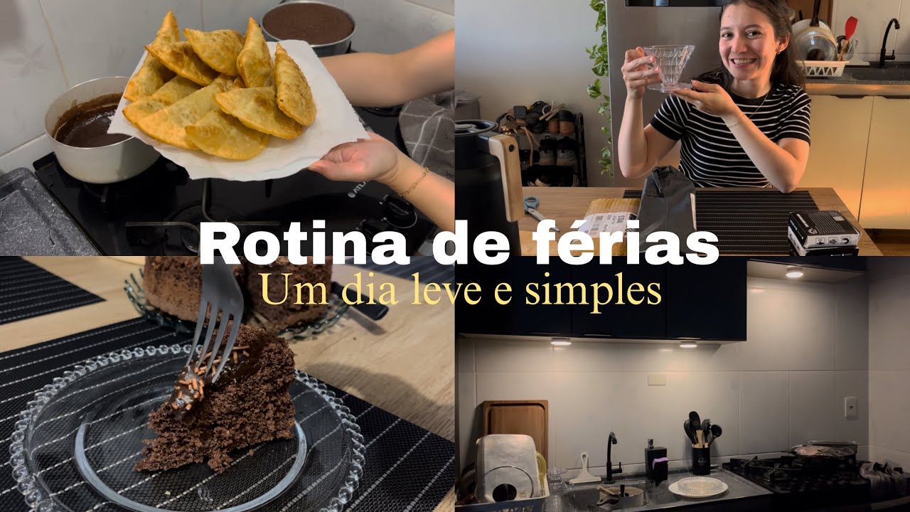 Rotina de férias: comprinhas, bolo de chocolate e testando luz de led da Shopee