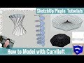 How to model with curviloft  all tools explained  sketchup plugin tutorials