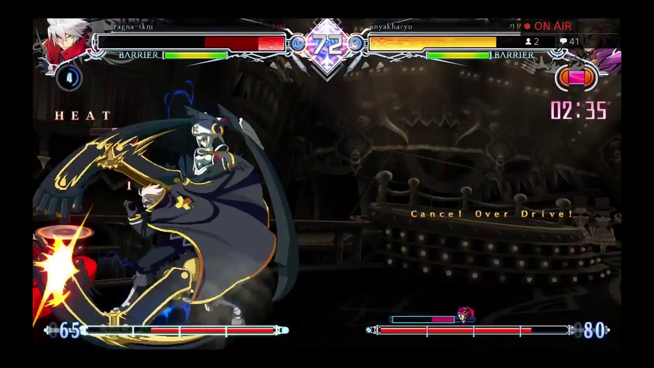 블블을 하는 대전루저의 블레이블루 랭매 리플tv(레리우스 클로버) - YouTube