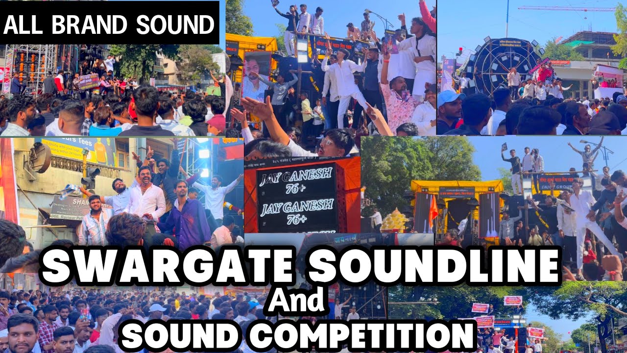 Ganesh Visarjan Swargate Soundline and Sound competition || Kaif mahedvi vlogs