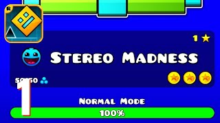 Geometry Dash - Stereo Madness + All coins  Walkthrough - Part 1 ( Android ) screenshot 5