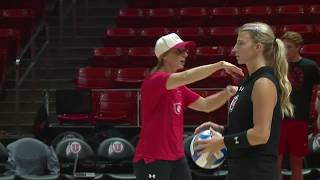 New volleyball coach celebrates first fall camp with University of Utah team