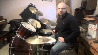 How To Play A Basic Rock Beat-Beginner Drum Lesson - YouTube