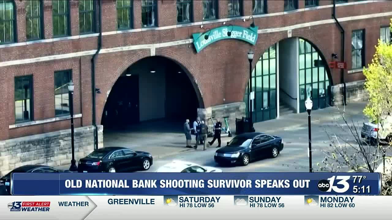 Old National Bank shooting survivor speaks out