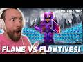 FLAME VS FLOWTIVES!!! FlameFrags 1 VS 100 Player Minecraft War (UNSTABLE SMP REACTION!!!)