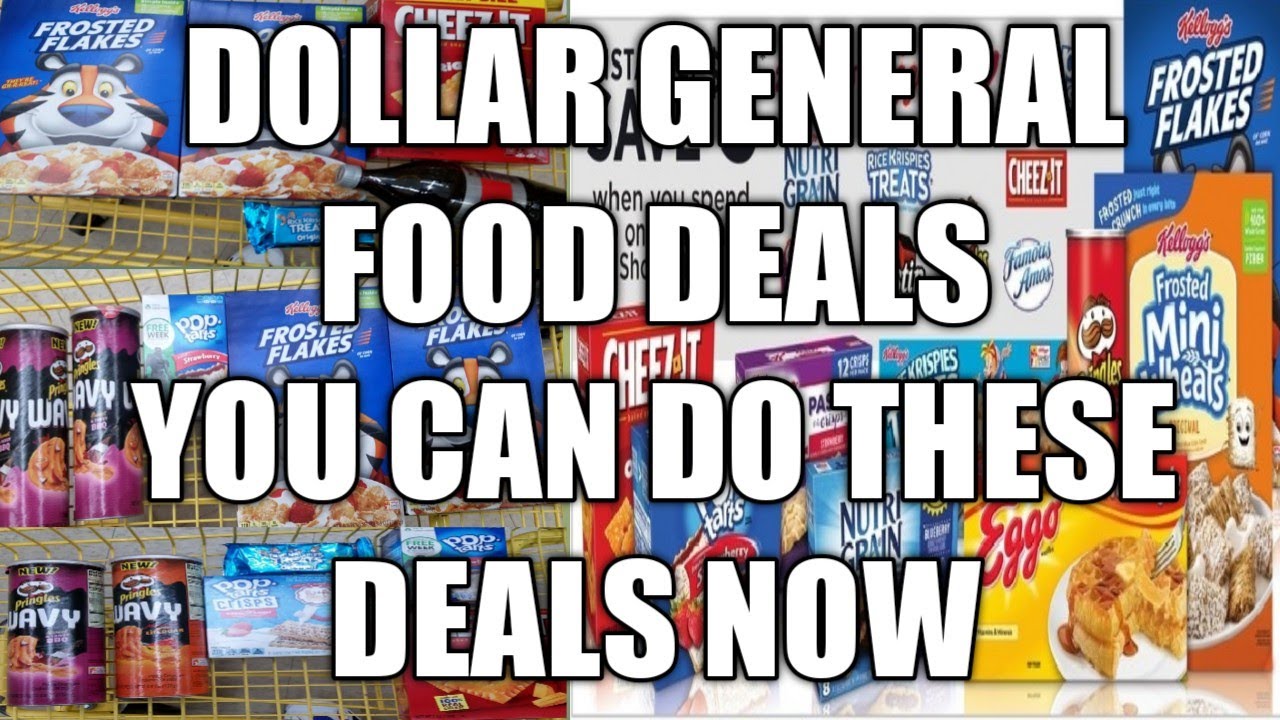 DOLLAR GENERAL FOOD DEALS |YOU CAN DO THESE DEALS NOW - YouTube