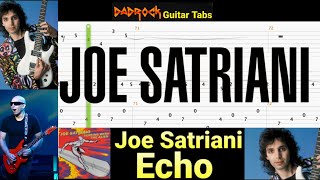 Echo - Joe Satriani - Guitar   Bass TABS Lesson