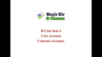 B.com Sem 4 Contract Account