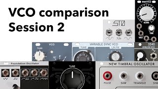 Eurorack VCO comparison - Session 2