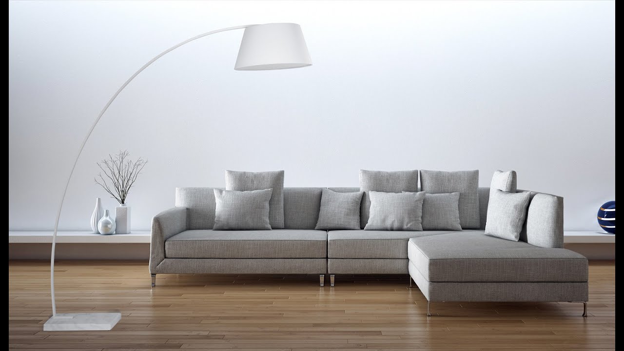 Beliani lampe de salon moderne lampe sur pied blanc éclairage benue fr