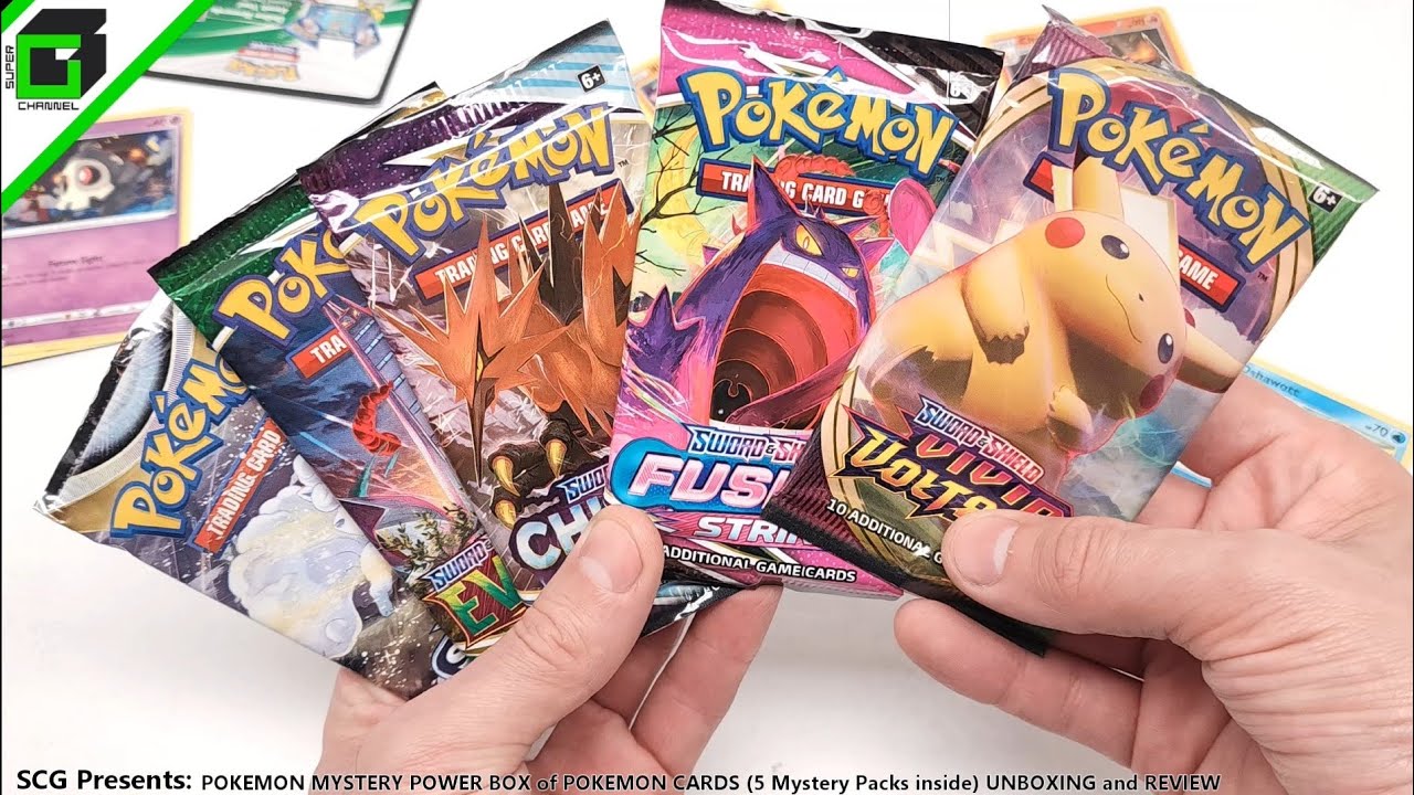 mystery booster pack pokemon 5X Mystery Booster Packs and Golden Ticket main image 1
