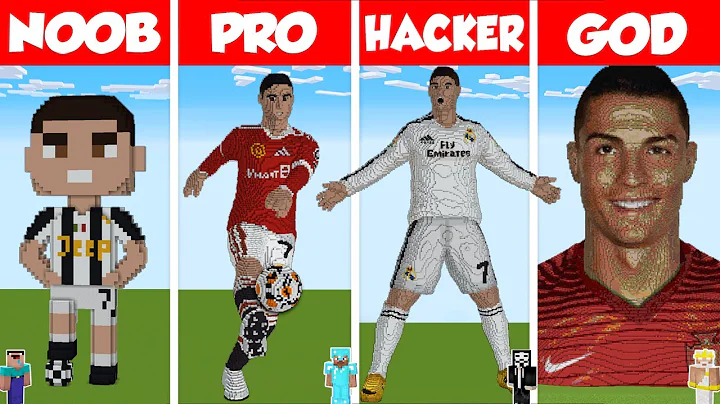 Minecraft CRISTIANO RONALDO STATUE HOUSE BUILD CHA...