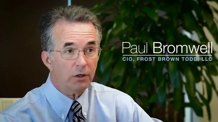 Paul Bromwell, CIO at Frost Brown Todd, discussing...