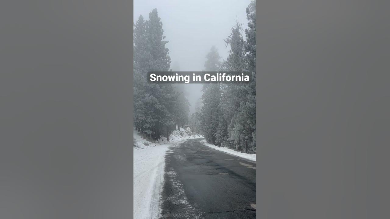 Snowing in California YouTube