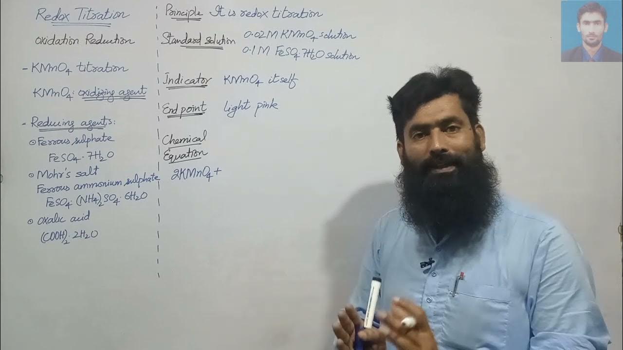 Theory of Redox Titration (KMnO4 titration) Chemistry Practicals F.Sc