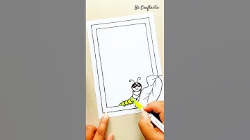 Cute front page border design ideas for school project #art #diy #satisfying #shorts #doodle