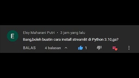 Cara instal Streamlit dan Python 3.10.5 || Windows