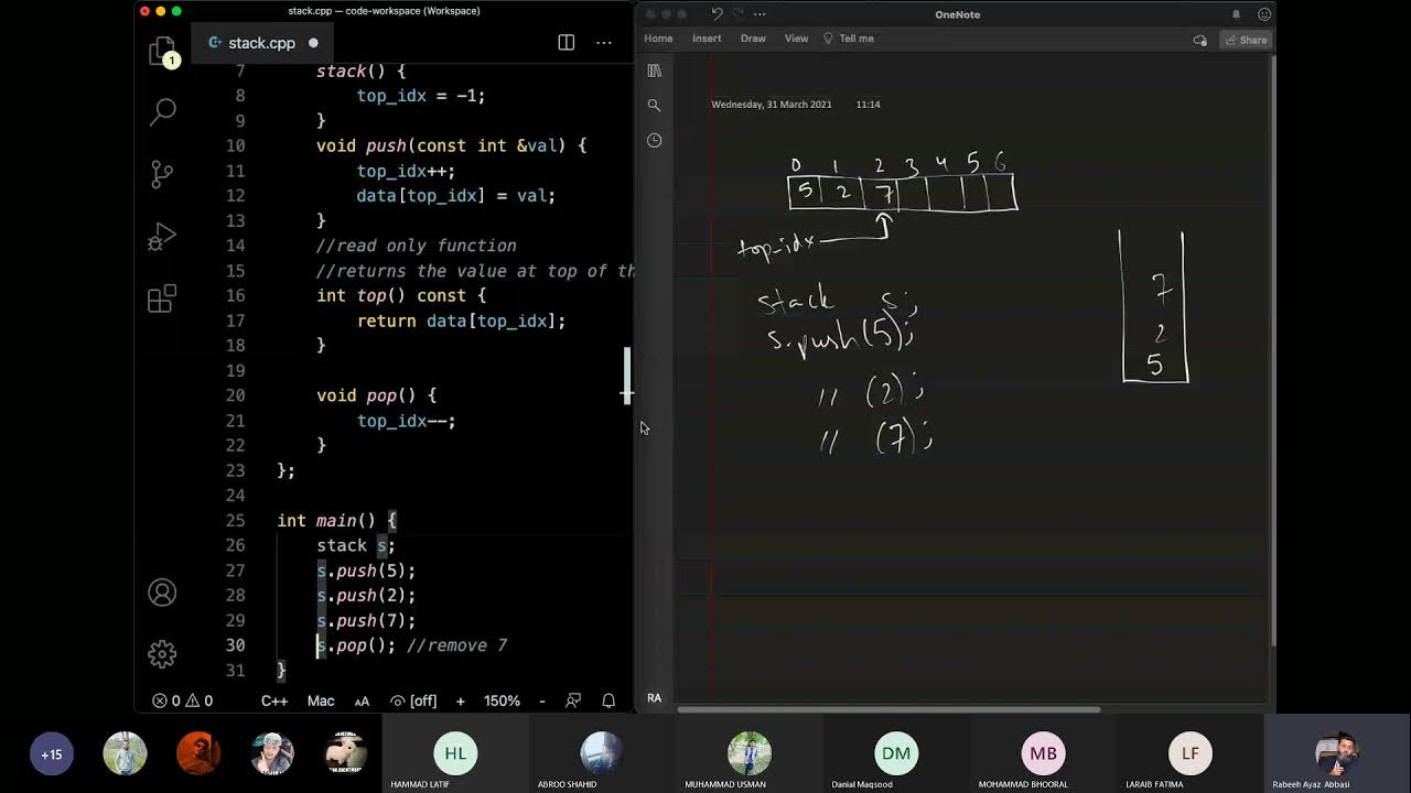 Stacks in C++ - 05 Pop function - YouTube