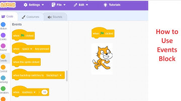 How to use Events Blocks in Scratch | Scratch Programming For Beginners | Tutorial 5