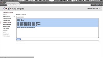 Google App Engine SDK: Panel de administración local (spanish)