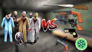 All Weapons Vs Granny Revamp With Hotel Insanity Music