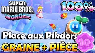 Place aux Pikdors 100% ( Graine Prodige + Pièce Fleur ) – M2 Mont Nébuleux | SUPER MARIO BROS WONDER