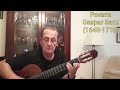 Danza de las hachas y pavana   gaspar sanz  1640 1740  judah bensadon guitar