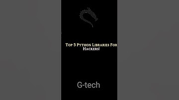 Top 5 python libraries for hacker #coding #computersecurity #hacker #ai #py #kalilinux