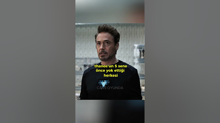 Avengers Endgame "Thanos'un 5 sene önce yok ettiği herkesi bugüne geri getiriceksin" Türkçe edit