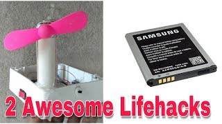 2 awesome life hacks || how to make led light using old mobile
battery, master in electronics