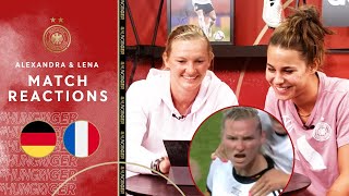 Wir sind im Finale! - Match Reactions 🇩🇪🇫🇷 mit Alexandra Popp & Lena Oberdorf