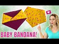 How to Sew a Drool Bandana using this Free Sewing Pattern