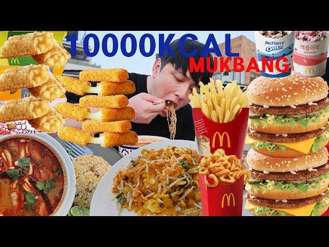 [방콕파타야2] 방콕 카오산로드 왕궁 왓아룬 왓포사원 마사지 투어 & 팟타이 똠양꿍 볶음밥 맥도날드 먹방 UDT IN THAILAND BANGKOK MUKBANG VLOG
