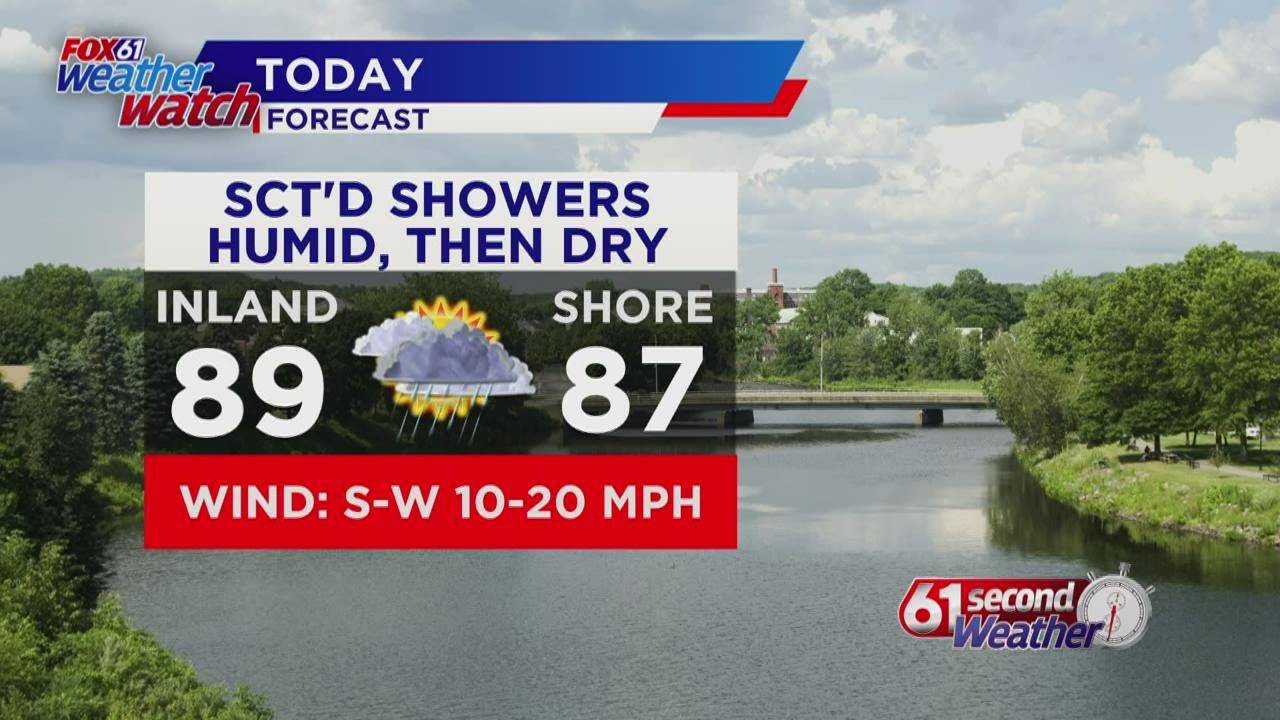 61 Second Weather: Warm and humid Wednesday with scattered showers ...