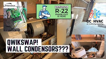 Through The Wall Condensing Units??? Never Seen These Before! ECM to PSC Motor Swap Using Qwikswap 3