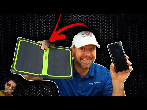 Charging a Samsung Note 8 with the Sun.  Nomad 7 Plus Review.