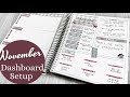 November Dashboard &amp; Notes Pages Setup | Erin Condren Lifeplanner