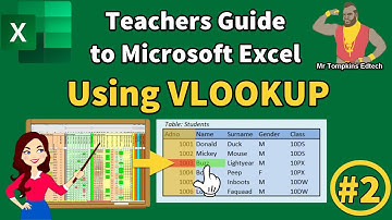 VLOOKUP in Excel - Teachers guide to Microsoft Excel -Using VLOOKUP [Tip 2/10]
