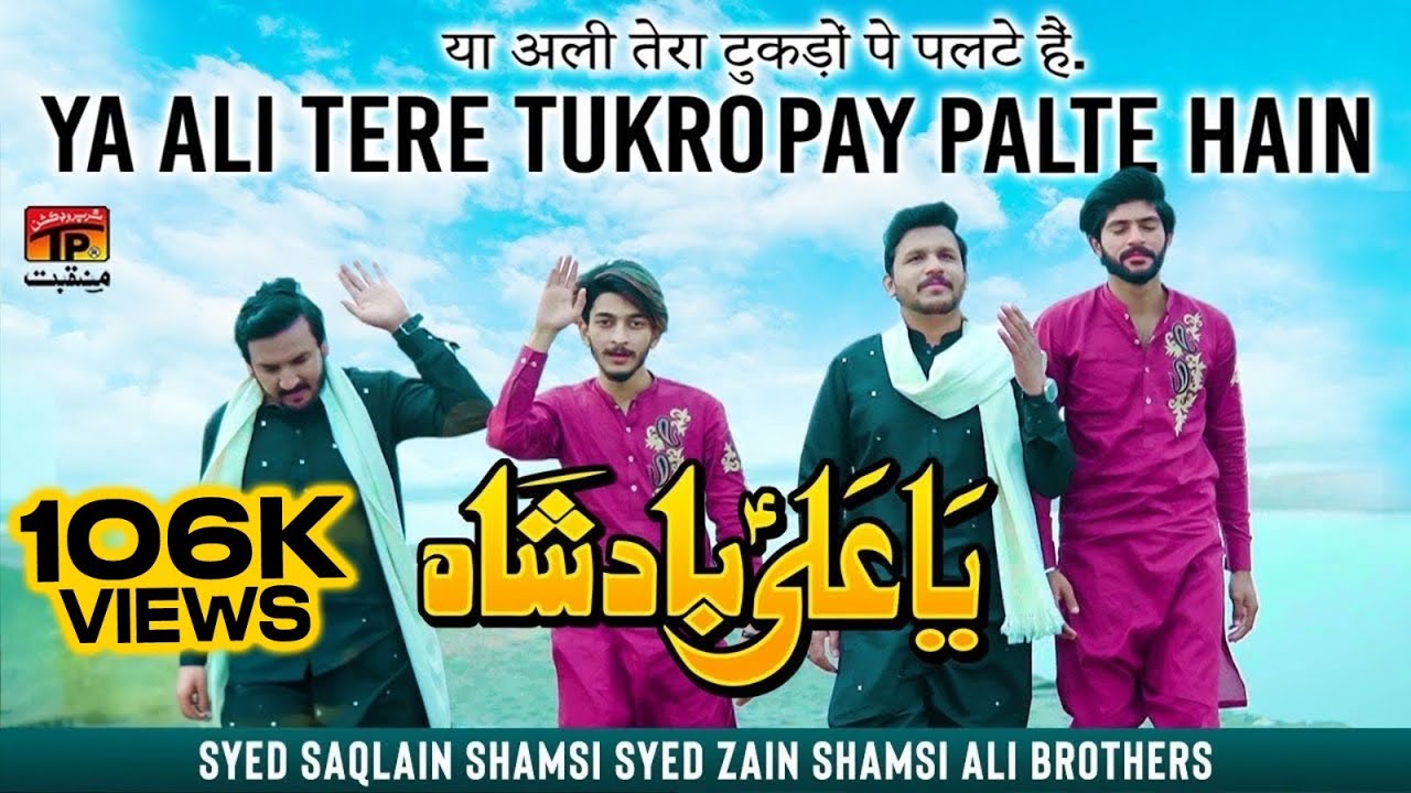 Ya Ali Tere Tukdo Per Palte Hain by Syed Saqlain Shamsi Syed Zain Shamsi Ali Brothers | TP Manqabat