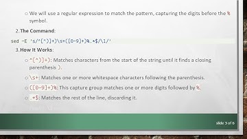 How to Extract a Percentage Number from a String in Shell Scripts