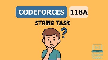 CodeForces Problem 118A Solution || String Task